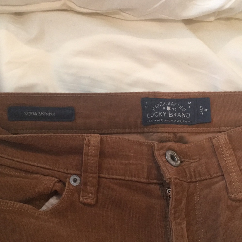 Dark Tan Lucky Brand Corduroy Pants